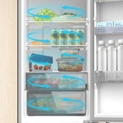 Frigorífico Combi Cecotec Bolero CoolMarket Combi 335 Grey E Capacidad de 335 Litros