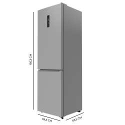 Frigorífico Combi Cecotec Bolero CoolMarket Combi 335 Grey E Capacidad de 335 Litros