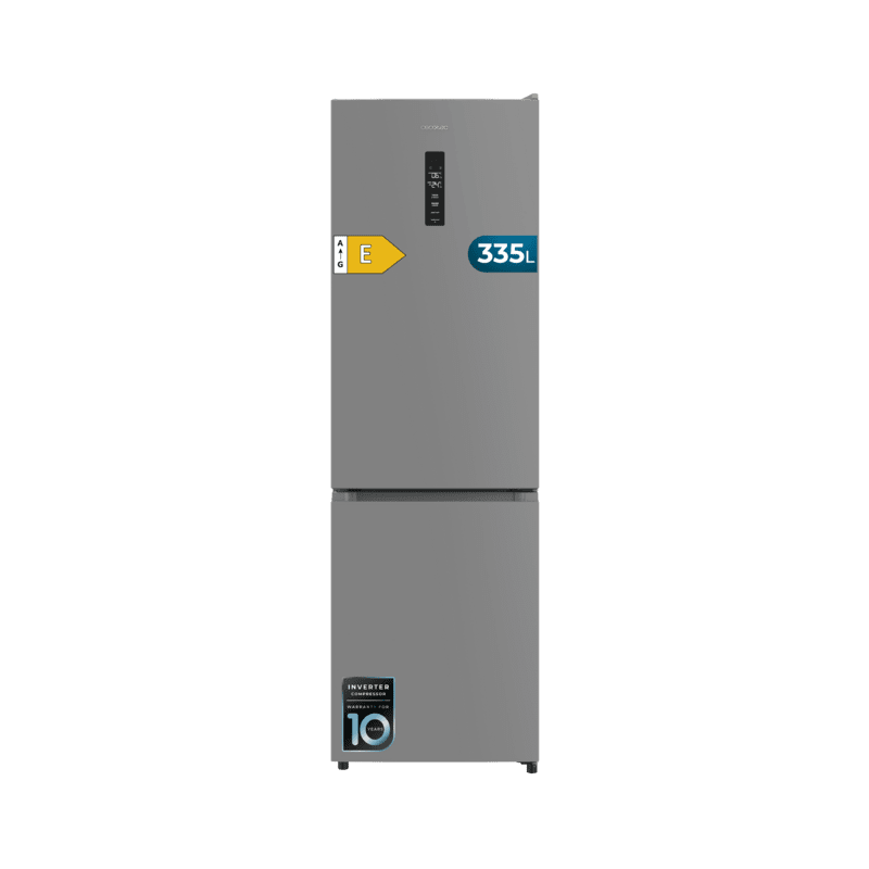 Frigorífico Combi Cecotec Bolero CoolMarket Combi 335 Grey E Capacidad de 335 Litros