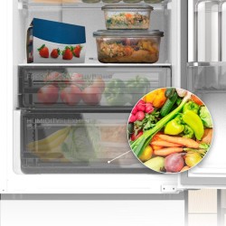 Frigorífico Combi Cecotec Bolero CoolMarket Combi 335 White E Capacidad de 335 Litros
