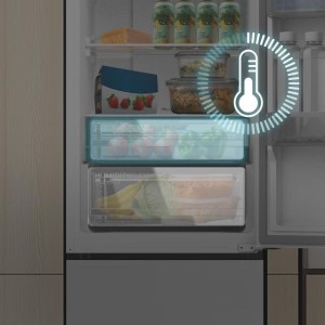 Kühlschrank Combi Cecotec Bolero CoolMarket Combi 335 White E Kapazität von 335 Liter