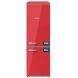 Frigorífico Combi Cecotec Bolero CoolMarket Combi Origin 300 Red E Capacidad de 300 Litros