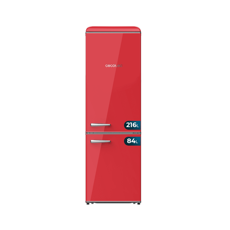 Frigorífico Combi Cecotec Bolero CoolMarket Combi Origin 300 Red E Capacidad de 300 Litros