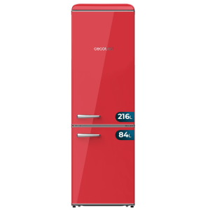 Frigorífico Combi Cecotec Bolero CoolMarket Combi Origin 300 Red E Capacidad de 300 Litros