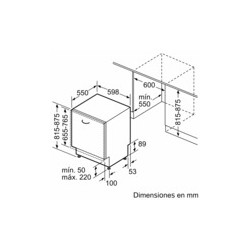 Balay Einbau-Geschirrspüler 3VF5031DP, 13 Maßgedecke, 60 cm