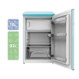 Minikühlschrank Cecotec Bolero CoolMarket TT Origin 110 Blue E Kapazität 110 Liter