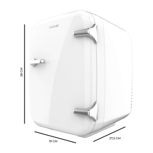 Mini Kühlschrank Cecotec Bolero MiniCooling 4 Liter Habana White Kompatibel Autos/Wohnwagen 12 V-220 V