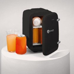 Mini Kühlschrank Cecotec Bolero MiniCooling 4 Liter Habana Schwarz Kompatibel Autos/Wohnwagen 12 V-220 V