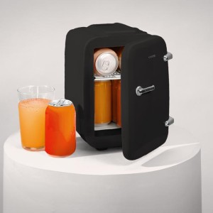 Mini Kühlschrank Cecotec Bolero MiniCooling 4 Liter Habana Schwarz Kompatibel Autos/Wohnwagen 12 V-220 V