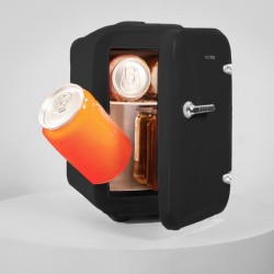 Mini Kühlschrank Cecotec Bolero MiniCooling 4 Liter Habana Schwarz Kompatibel Autos/Wohnwagen 12 V-220 V
