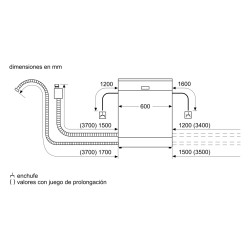 Integrierter Geschirrspüler Bosch SMS4HMW07E 60 cm 14 Maßgedecke