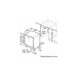 Balay 3VF6360DA Einbau-Geschirrspüler 14 Maßgedecke 60cm