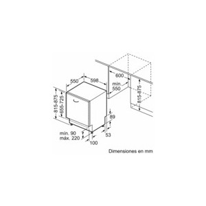 Balay 3VF6360SA Einbau-Geschirrspüler 14 Maßgedecke 60cm