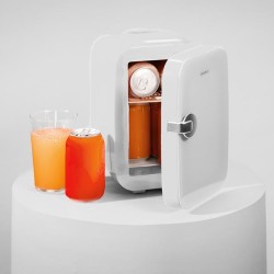 Mini Kühlschrank Cecotec Bolero MiniCooling 4 Liter Rio White Kompatibel Autos/Wohnwagen 12 V-220 V