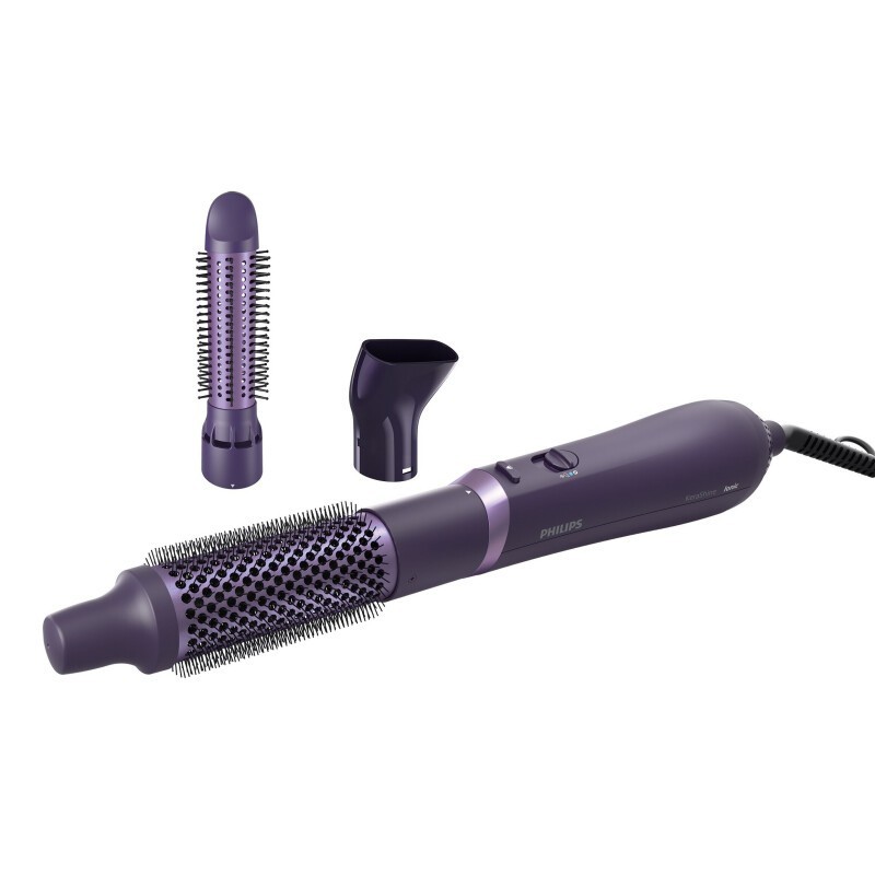 Philips Lockenstab mit Keramikbürsten Keratin BHA305/00, 800 W