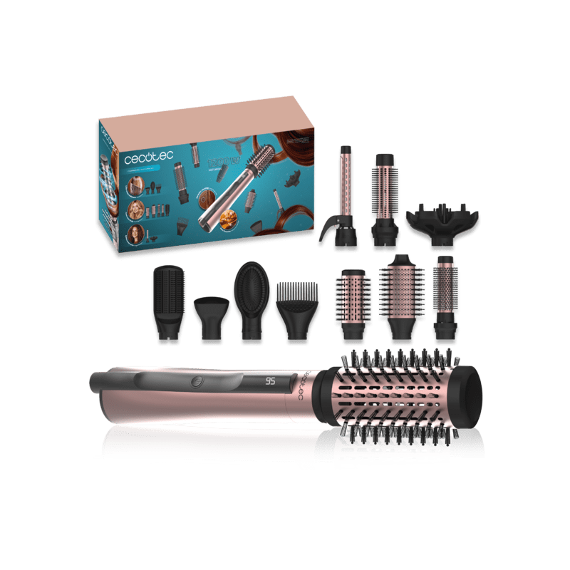 Cepillo de Aire con 10 Accesorios Cecotec CeramicCare 10in1 AirBrush