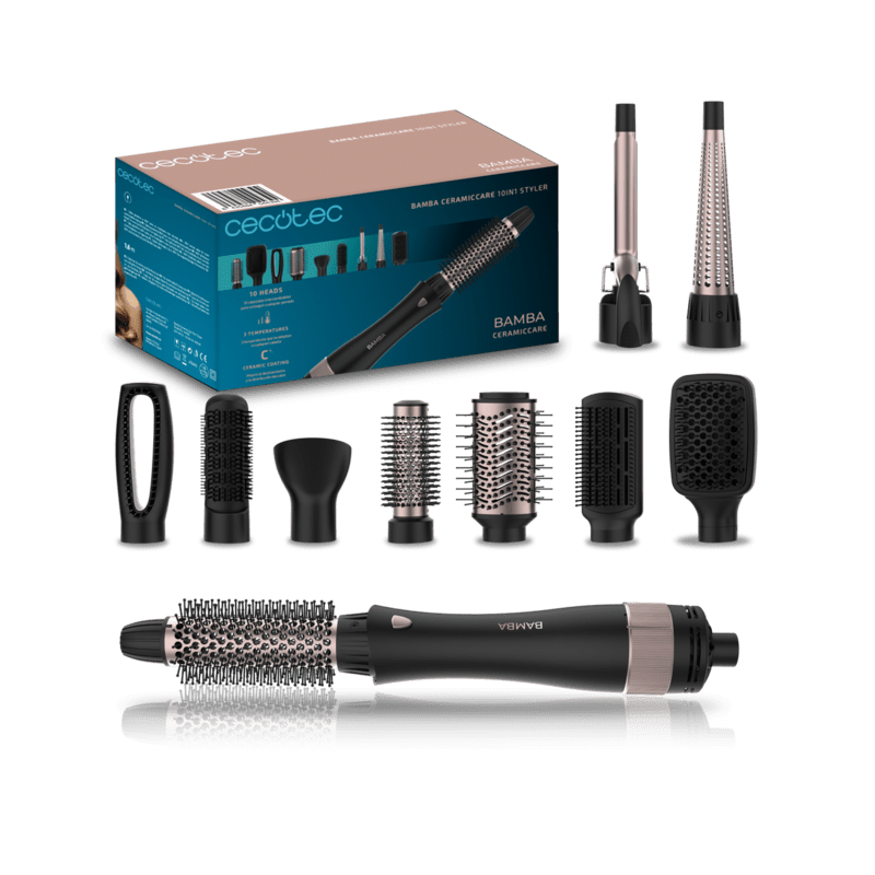 Cepillo de Aire 10 en 1 con 10 Cabezales Cecotec CeramicCare 10in1 Styler