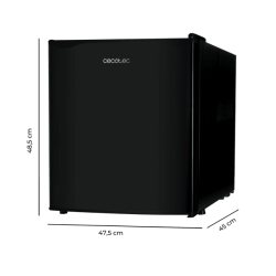 Mini Kühlschrank Cecotec GrandCooler 20000 L SilentCompress Black E Kapazität 46 Liter