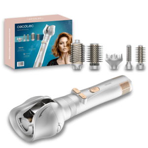 Cepillo de Aire con 6 Cabezales Cecotec CeramicCare 6in1 Gyro 1100W
