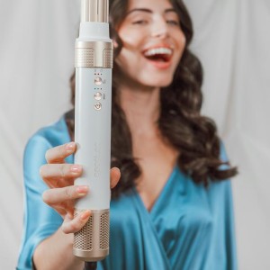 Moldeador Multifunción Cecotec CeramicCare 14in1 AirGlam Champagne