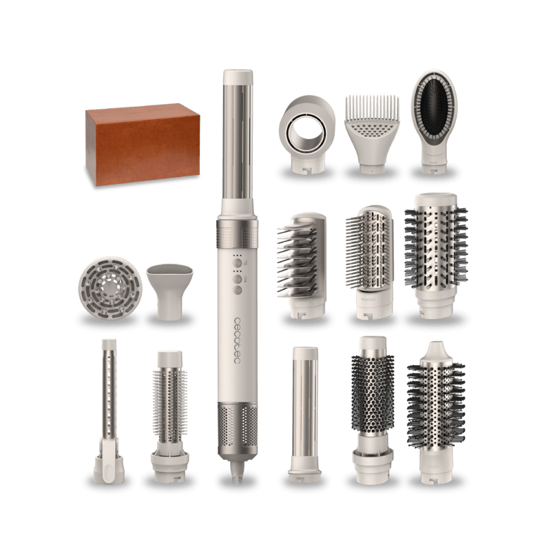 Cecotec CeramicCare 14in1 AirGlam Champagne Multifunktions-Styler