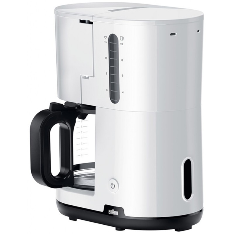 Braun KF1100WH Filterkaffeemaschine bis zu 15 Tassen 1000 W