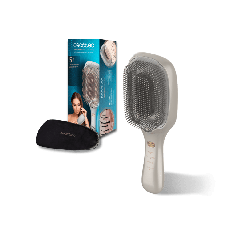 Cepillo Reparador Cecotec HairCare Revitalize Champagne