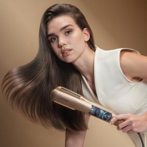Plancha de Pelo con Aire Cecotec AirLisse 2in1 ForceDry Champagne