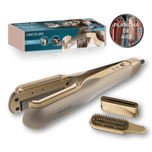 Plancha de Pelo con Aire Cecotec AirLisse 2in1 ForceDry Champagne