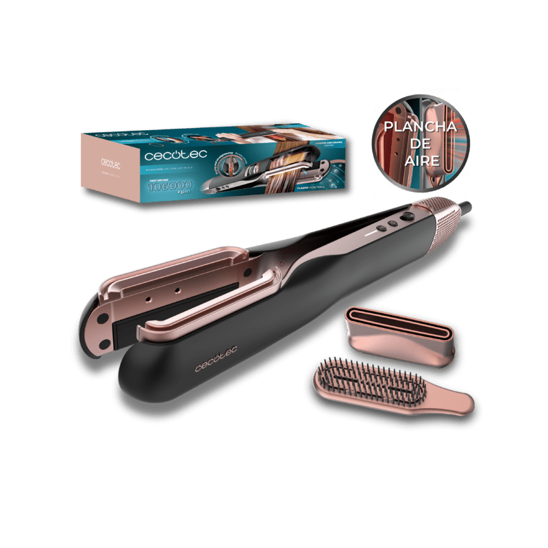 Cecotec RitualCare Air Lisse 2in1 Black Heißluft-Haarglätter