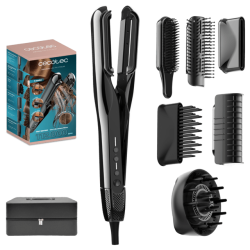 Cecotec AirLisse 6in1 Platinum Heißluft-Haarglätter mit 6 Zubehörteilen