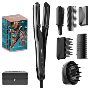 Cecotec AirLisse 6in1 Platinum Heißluft-Haarglätter mit 6 Zubehörteilen