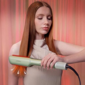 Plancha de Pelo con Aire Cecotec Air Lisse Olive