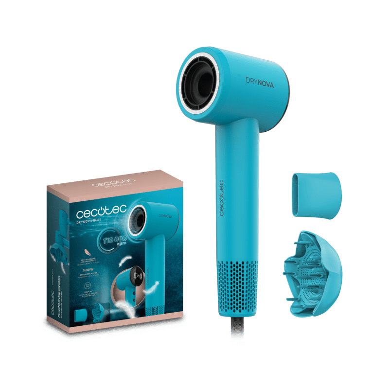 Secador de Pelo Cecotec Brushless Compacto DryNova Blue 1600W
