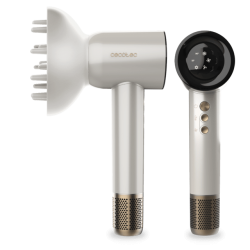 Secador de Pelo Cecotec Brushless Compacto DryGlam Waves Champagne 1600W