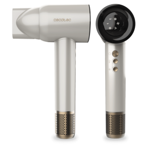 Secador de Pelo Cecotec Brushless Compacto DryGlam Waves Champagne 1600W