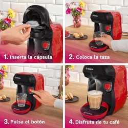 Cafetera de Cápsulas Bosch Tassimo Happy Friendly TAS103E