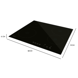Placa de Vitrocerámica de 4 Fuegos Bolero Squad V 4001