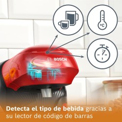 Cafetera de Cápsulas Bosch Tassimo Finesse Friendly TAS163E Rojo