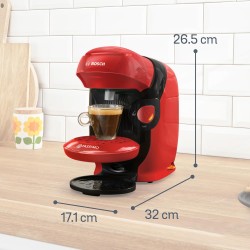 Cafetera de Cápsulas Bosch Tassimo Finesse Friendly TAS163E Rojo