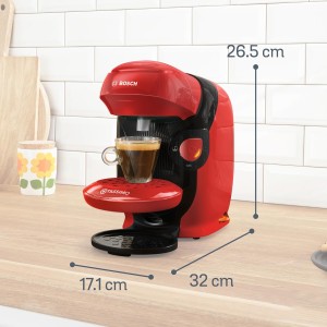 Cafetera de Cápsulas Bosch Tassimo Finesse Friendly TAS163E Rojo