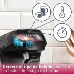 Cafetera de Cápsulas Bosch Tassimo Happy Friendly Voucher TAS102EV Negro