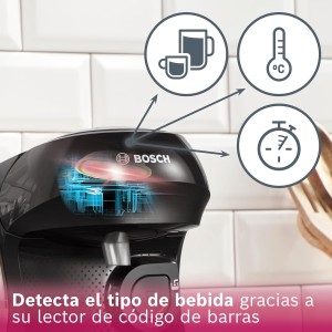Cafetera de Cápsulas Bosch Tassimo Happy Friendly Voucher TAS102EV Negro