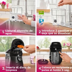 Cafetera de Cápsulas Bosch Tassimo Happy Friendly Voucher TAS102EV Negro