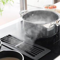 Induktionskochfeld 2 Zonen TotalFlex mit Dunstabzugshaube Cecotec Bolero Squad IH 4800 TotalFlex80
