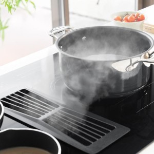 Induktionskochfeld 2 Zonen TotalFlex mit Dunstabzugshaube Cecotec Bolero Squad IH 4800 TotalFlex80