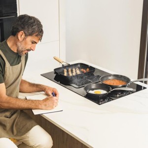 Induktionskochfeld 2 Zonen TotalFlex mit Dunstabzugshaube Cecotec Bolero Squad IH 4800 FullFlex80