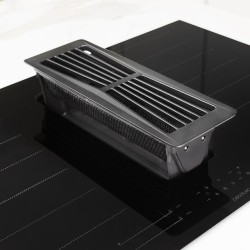 Placa de inducción de 2 Zonas TotalFlex con Campana Extractora Cecotec Bolero Squad IH 4800 FullFlex80