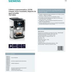 Cafetera Superautomática Siemens EQ700 Integral TQ715R03