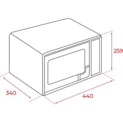 Microondas Teka MWEFS20G 20L 700W